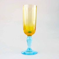 Champagnerglas mundgeblasen aus Frankreichn aus Kristallglas